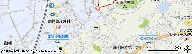 熊本県宇城市松橋町松橋1357周辺の地図