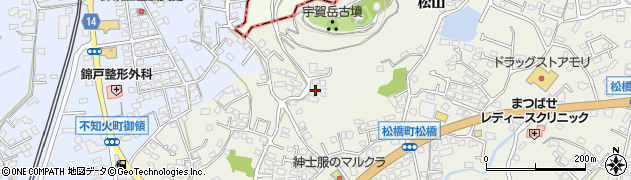 熊本県宇城市松橋町松橋1394周辺の地図