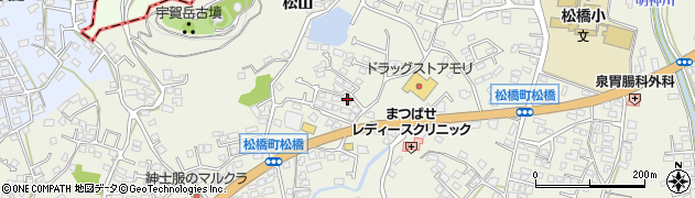 熊本県宇城市松橋町松橋1454周辺の地図