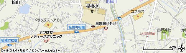 熊本県宇城市松橋町松橋1662周辺の地図