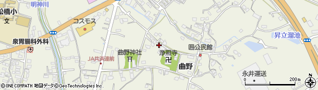 熊本県宇城市松橋町曲野3152周辺の地図
