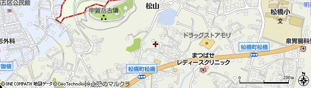 熊本県宇城市松橋町松橋1438周辺の地図