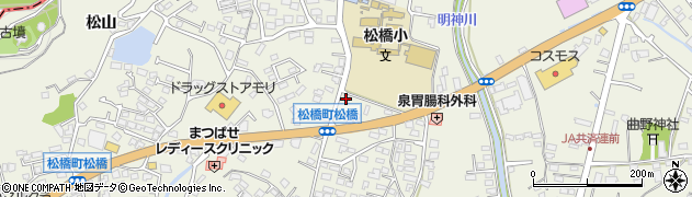 熊本県宇城市松橋町松橋1674周辺の地図