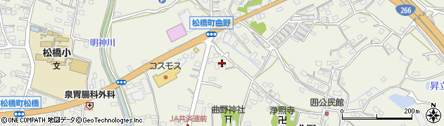熊本県宇城市松橋町曲野3242周辺の地図
