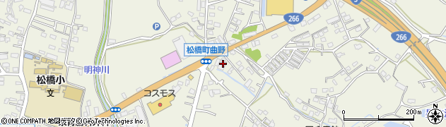 熊本県宇城市松橋町曲野3308周辺の地図