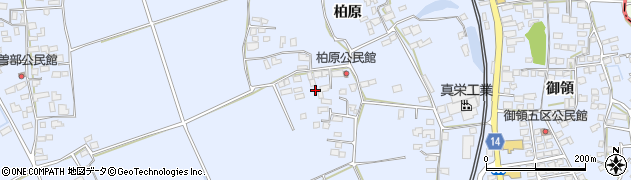 熊本県宇城市不知火町（柏原）周辺の地図