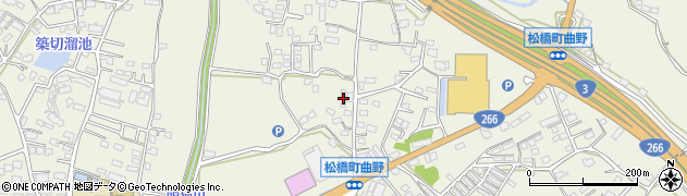 熊本県宇城市松橋町曲野183周辺の地図