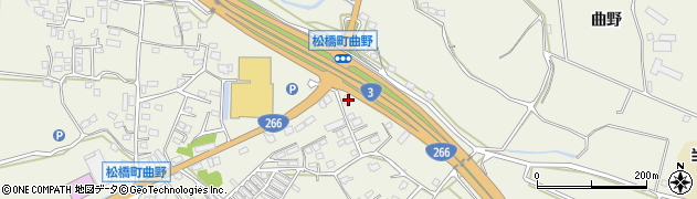 熊本県宇城市松橋町曲野3455周辺の地図