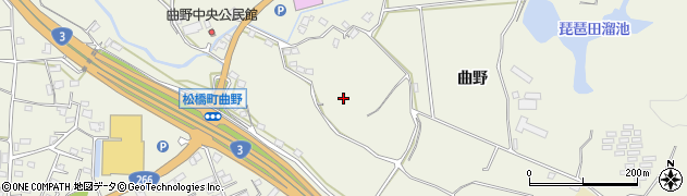 熊本県宇城市松橋町（曲野）周辺の地図
