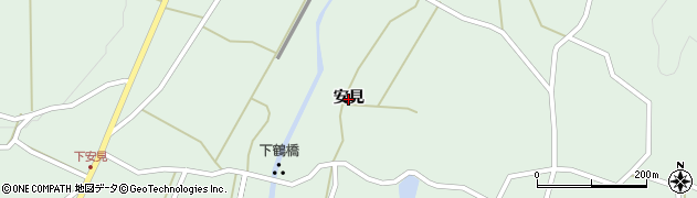 熊本県宇城市豊野町（安見）周辺の地図