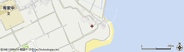長崎県南島原市有家町蒲河233周辺の地図
