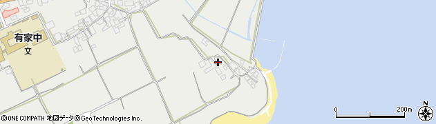 長崎県南島原市有家町蒲河235周辺の地図