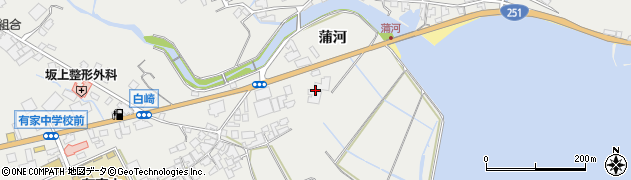 長崎県南島原市有家町蒲河366周辺の地図
