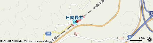 日向長井駅周辺の地図