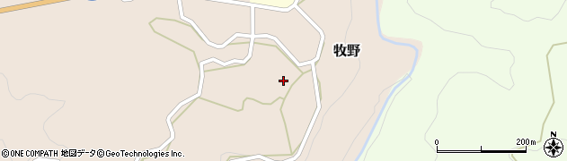 熊本県上益城郡山都町牧野1836周辺の地図
