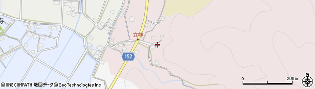 熊本県上益城郡甲佐町中横田209周辺の地図