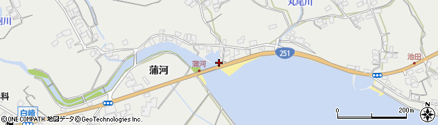 長崎県南島原市有家町蒲河576周辺の地図