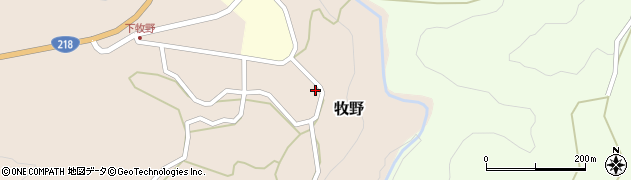 熊本県上益城郡山都町牧野1799周辺の地図