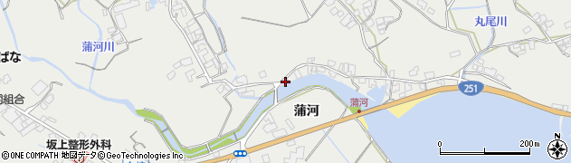 長崎県南島原市有家町蒲河493周辺の地図