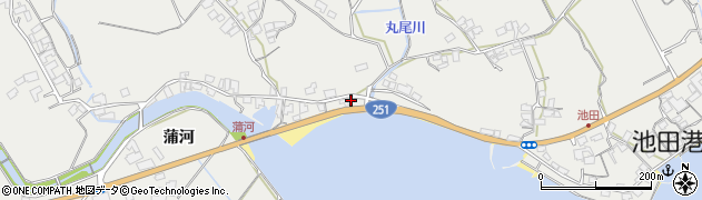長崎県南島原市有家町蒲河586周辺の地図