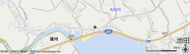長崎県南島原市有家町蒲河582周辺の地図