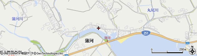 長崎県南島原市有家町蒲河510周辺の地図