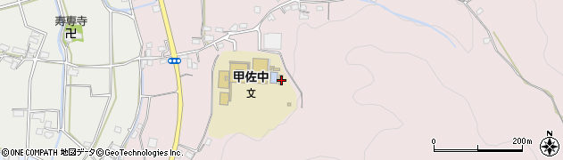 熊本県上益城郡甲佐町中横田403周辺の地図