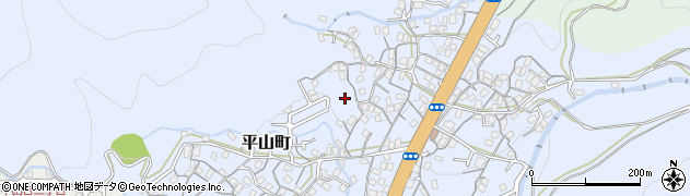長崎県長崎市平山町周辺の地図