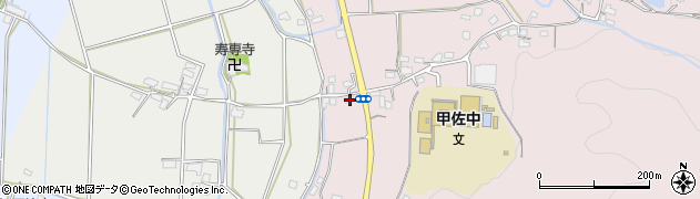 熊本県上益城郡甲佐町中横田290周辺の地図