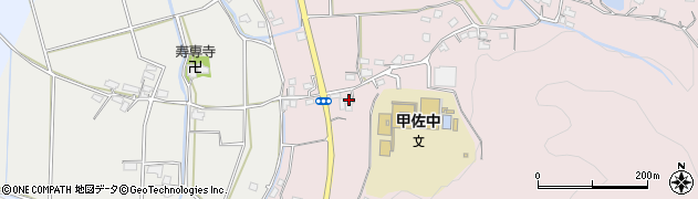 熊本県上益城郡甲佐町中横田294周辺の地図