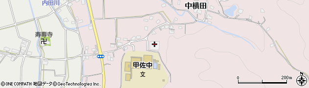 熊本県上益城郡甲佐町中横田429周辺の地図