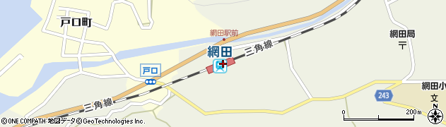 網田駅周辺の地図