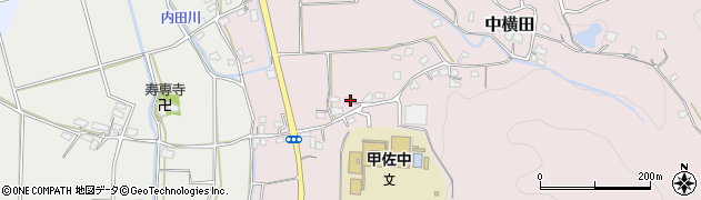 熊本県上益城郡甲佐町中横田461周辺の地図