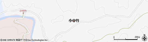 熊本県山都町（上益城郡）小中竹周辺の地図