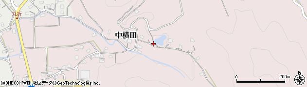 熊本県上益城郡甲佐町中横田915周辺の地図