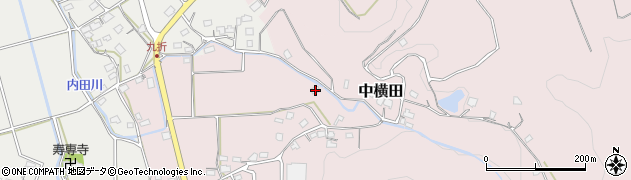 熊本県上益城郡甲佐町中横田613周辺の地図