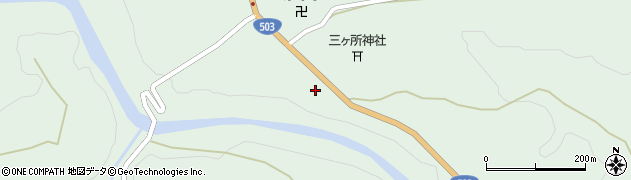 宮崎県西臼杵郡五ヶ瀬町三ヶ所8381周辺の地図
