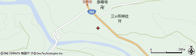 宮崎県西臼杵郡五ヶ瀬町三ヶ所8392周辺の地図
