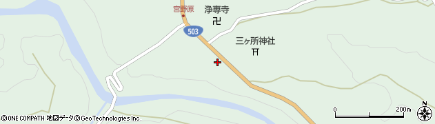 宮崎県西臼杵郡五ヶ瀬町三ヶ所8385周辺の地図