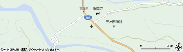 宮崎県西臼杵郡五ヶ瀬町三ヶ所8405周辺の地図