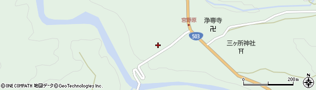 宮崎県西臼杵郡五ヶ瀬町三ヶ所8508周辺の地図