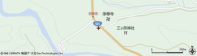 宮崎県西臼杵郡五ヶ瀬町三ヶ所8410周辺の地図