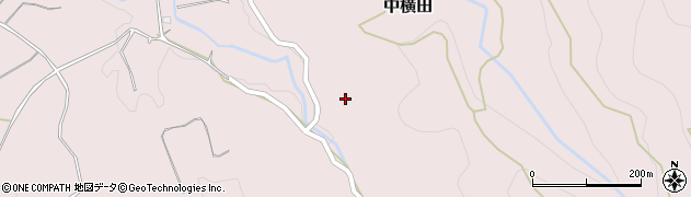 熊本県上益城郡甲佐町中横田1162周辺の地図