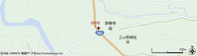 宮崎県西臼杵郡五ヶ瀬町三ヶ所8700周辺の地図