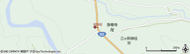 宮崎県西臼杵郡五ヶ瀬町三ヶ所8514周辺の地図