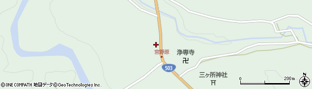 宮崎県西臼杵郡五ヶ瀬町三ヶ所8517周辺の地図