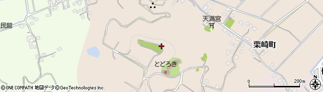 熊本県宇土市栗崎町周辺の地図