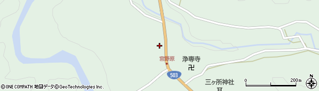 宮崎県西臼杵郡五ヶ瀬町三ヶ所8613周辺の地図