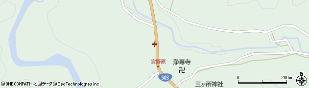 宮崎県西臼杵郡五ヶ瀬町三ヶ所8675周辺の地図
