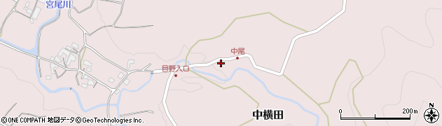 熊本県上益城郡甲佐町中横田1871周辺の地図